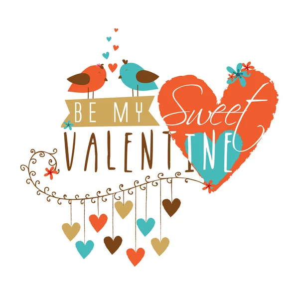 Happy Valentines Day viering concept. — Stockvector