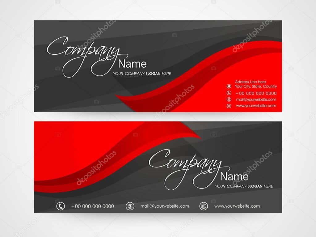 Concept of business header.