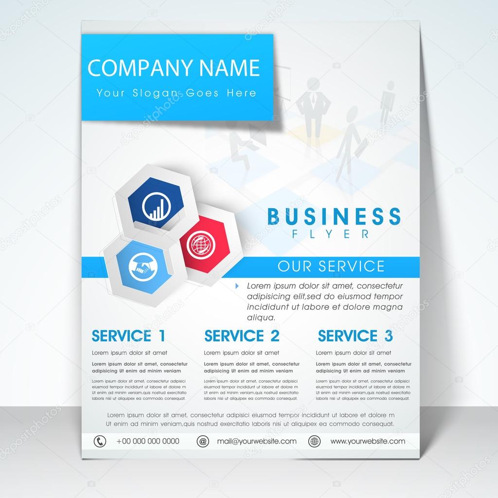Business flyer, banner or template.