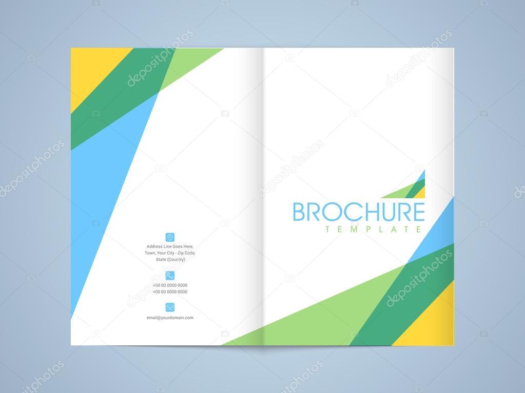 Brochure, template or flyer design.