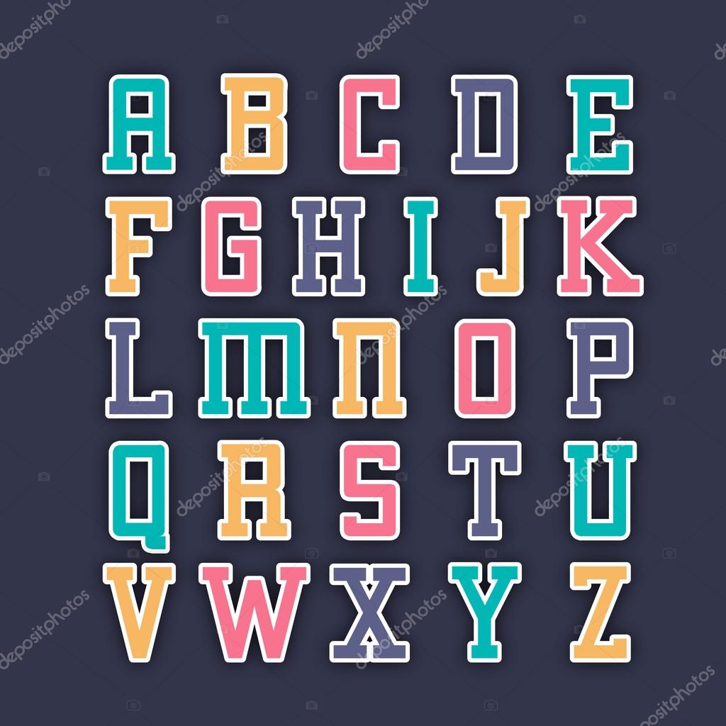 Stylish capital letters background. Stock Vector by ...