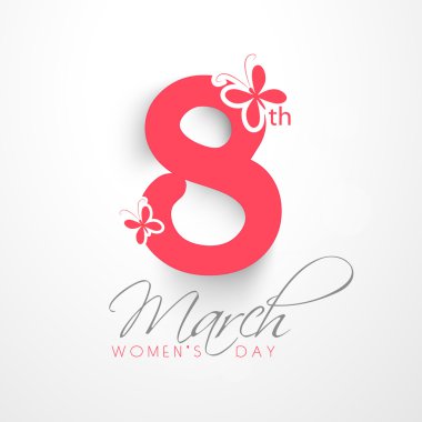 Internationalwomen'ın günü kutlama için tebrik kartı.