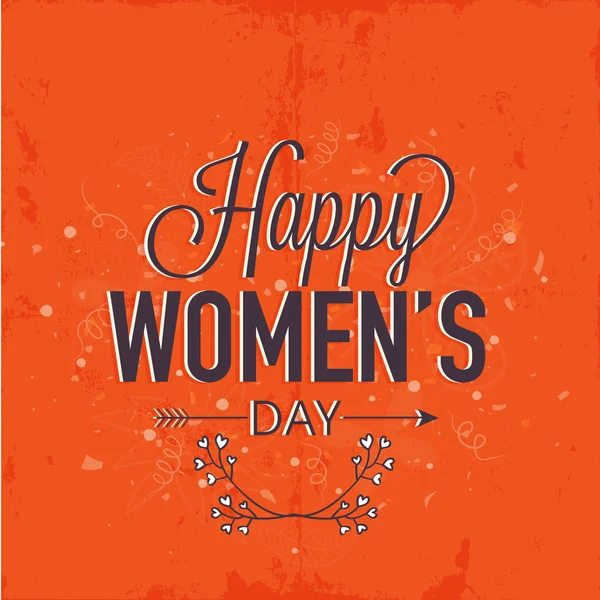 Carte de voeux pour la célébration de la Journée internationale de la femme . — Image vectorielle