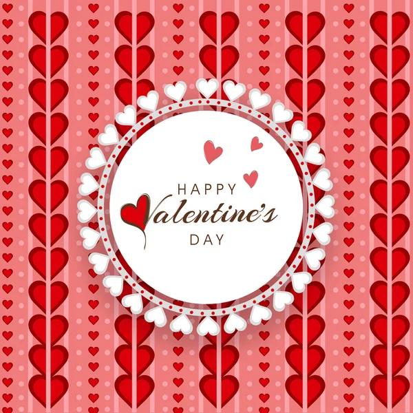 Mooi kader voor Happy Valentines Day celebration. — Stockvector