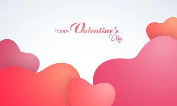 Wenskaart voor Happy Valentine's Day viering. — Stockvector