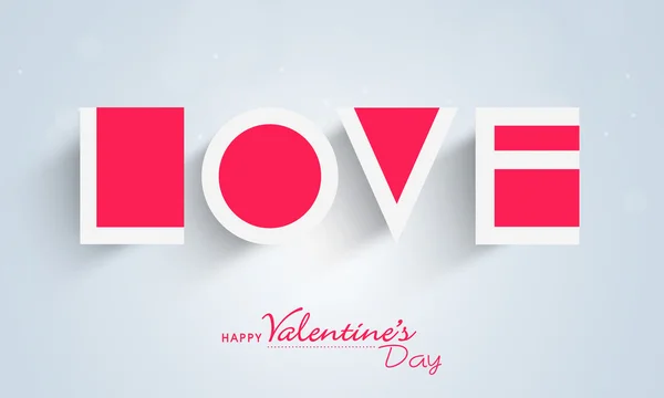 Happy Valentine 's Day celebration with paper text . — стоковый вектор