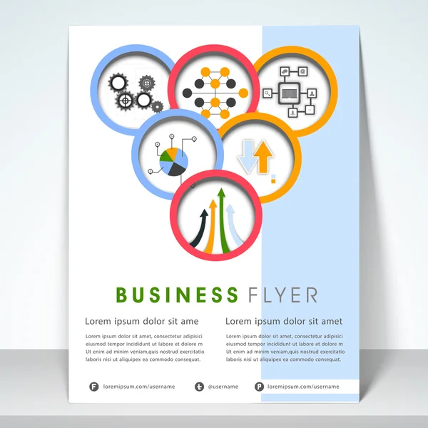 Concept de prospectus ou de brochure d'entreprise . — Image vectorielle