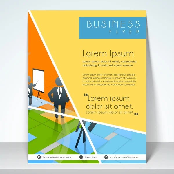 Concept van business flyer of sjabloon. — Stockvector