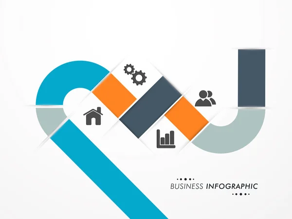 Design creativo per infografica aziendale . — Vettoriale Stock