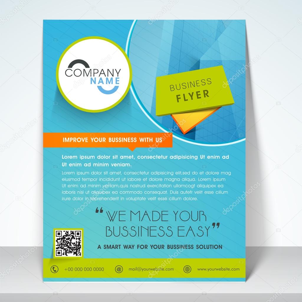 Business flyer, banner or template.
