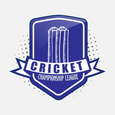 Kriket için etiket, etiket veya etiket tasarım.