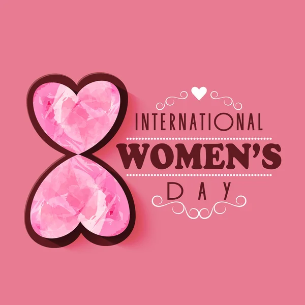 International Women's Day celebration concept. — Stock Vector