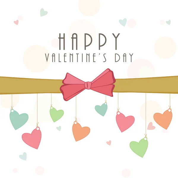 Šťastný Valentýna oslavu přání. — Stockový vektor