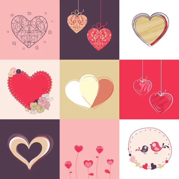 Happy Valentine's Day celebration collection. — Stock Vector