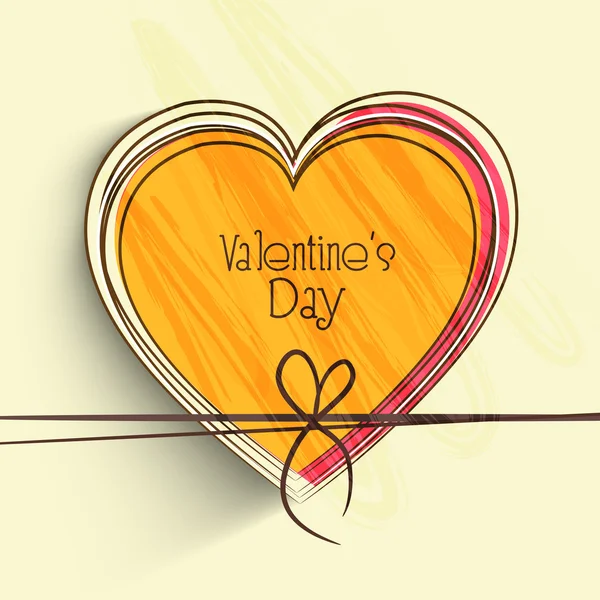 Celebración del Día de San Valentín con corazón colorido . — Vector de stock