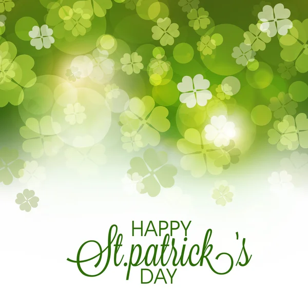 St. Patrick's Day celebration greeting card. — Stock Vector