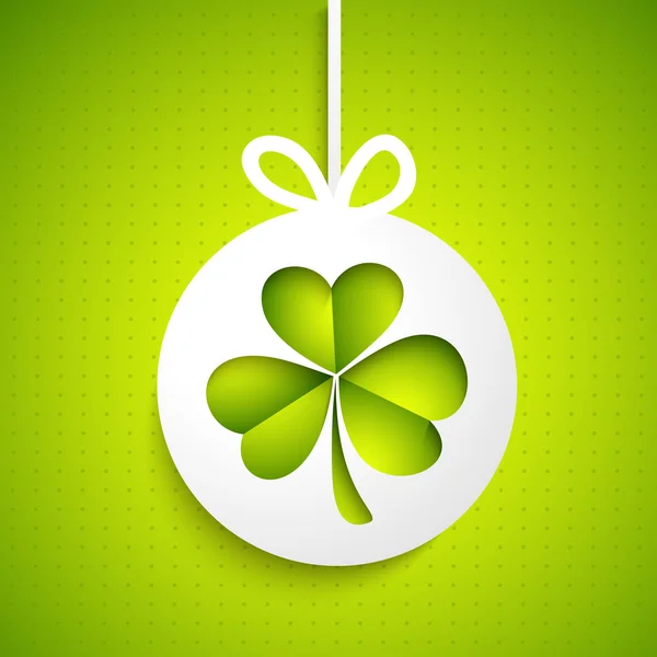 Hanging sticker for St. Patrick's Day celebration. — Stock Vector