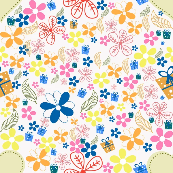 Hermoso fondo floral. — Archivo Imágenes Vectoriales