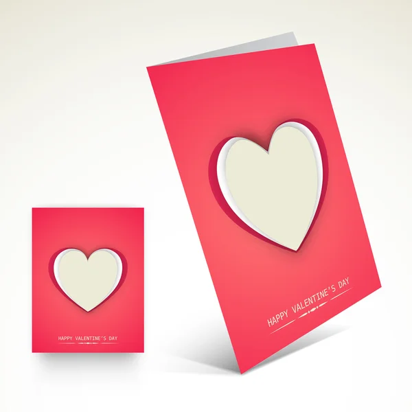 Valentines Day viering wenskaart. — Stockvector