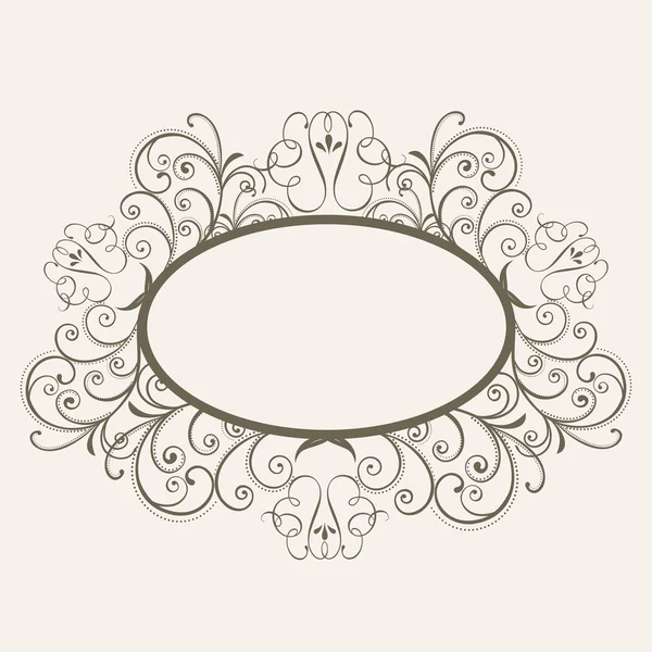 Concept of floral design decorated frame. — Stock Vector