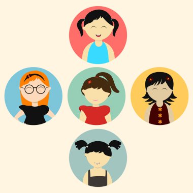 Çocuklar karakter kavramı.