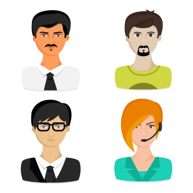 İş avatarlar kavramı.