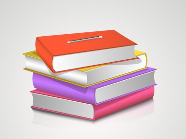 Kitap yığını kavramı.