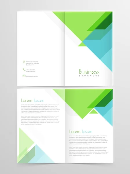 Folleto de negocios, folleto o plantilla de diseño . — Vector de stock