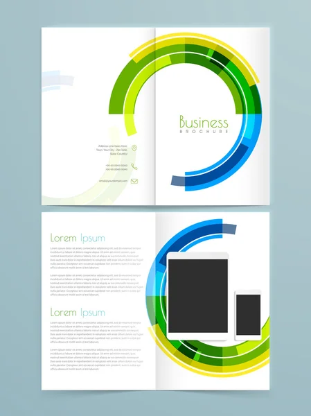 Бізнес брошура, флаєр або дизайн шаблону . — стоковий вектор