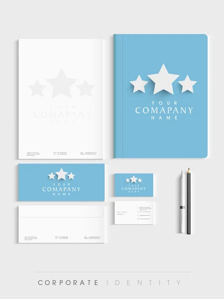 Stylish corporate identity kit. — Stock Vector