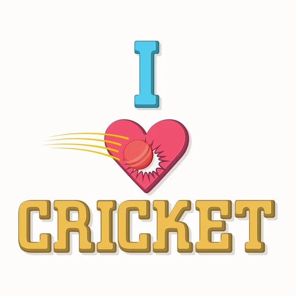 Poster of banner voor Cricket. — Stockvector