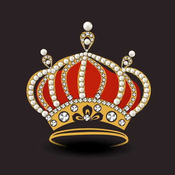 Begreppet snygga dekorativa crown. — Stock vektor
