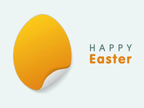 Etiqueta, etiqueta ou etiqueta para a celebração feliz da Páscoa . —  Vetores de Stock