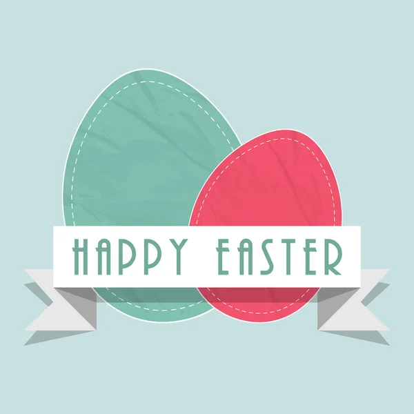Projeto do cartão de saudação para a celebração feliz Páscoa . — Vetor de Stock