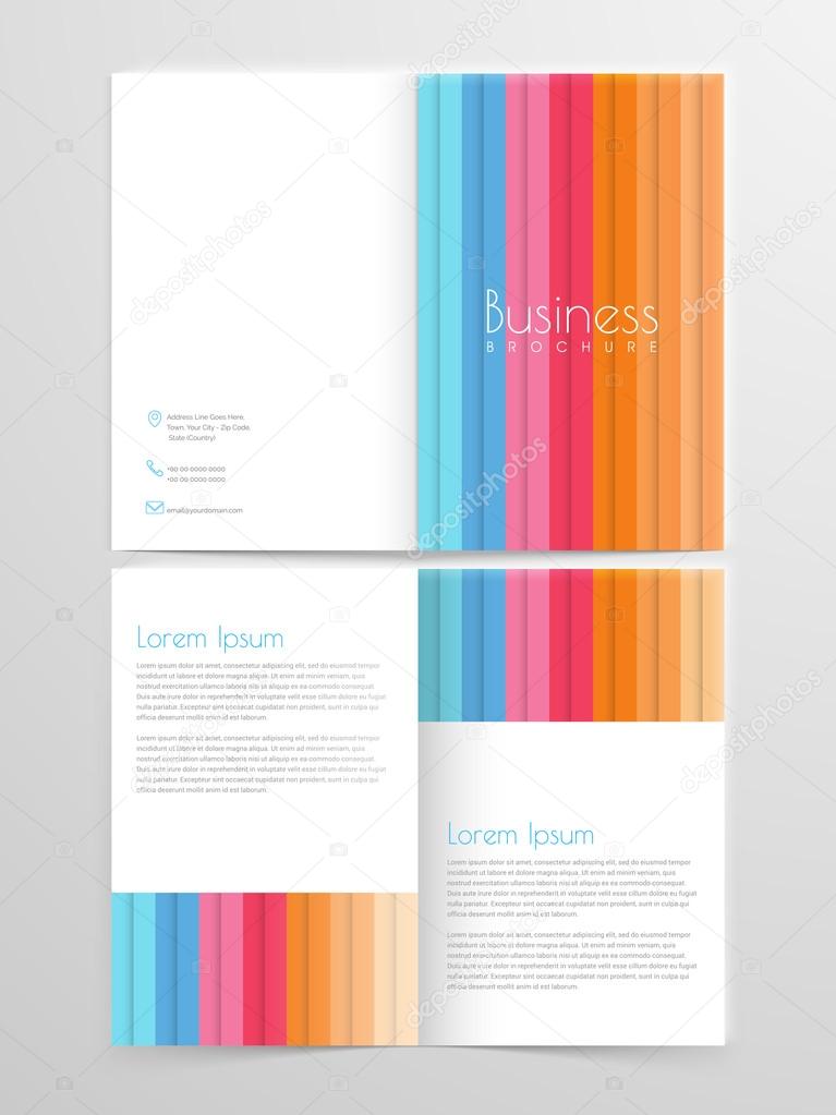 Business brochure, flyer or template design.
