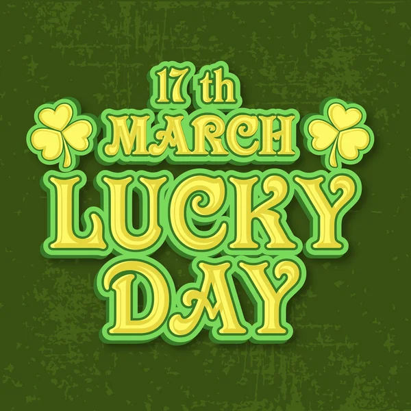 Poster or banner for St. Patrick's Day celebration. — Stock Vector