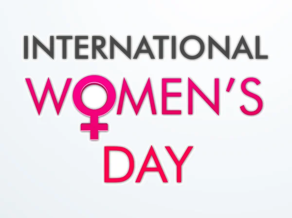 Poster of banner voor International Women's Day viering. — Stockvector