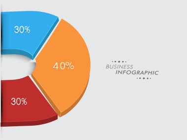 İş infographics kavramı.