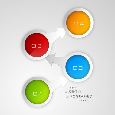 İş infographics kavramı.