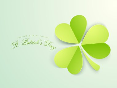 Happy St Patrick's günü kutlama için yonca yaprağı.