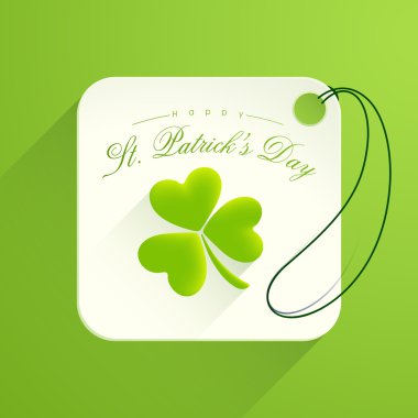 Etiket veya etiket mutlu St. Patrick's günü kutlama için.