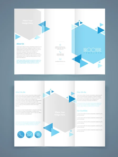 Professional business flyer, template or brochure design. — Stock Vector