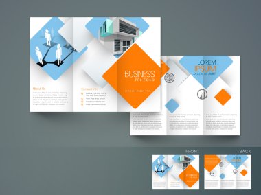 Profesyonel panelli broşür, katalog ve broşür şablonu.