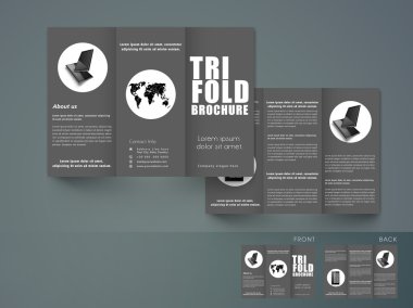Profesyonel panelli broşür, katalog ve broşür şablonu.