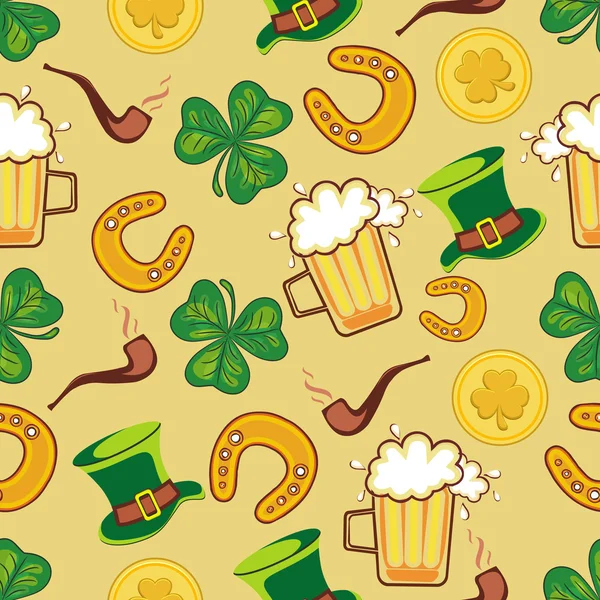 Happy St. Patrick je den oslav pozadí. — Stockový vektor