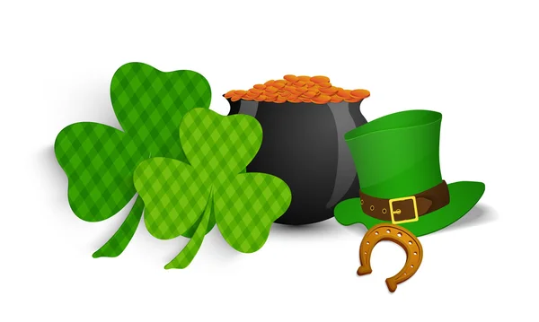 Happy St. Patrick je den oslav koncept. — Stockový vektor