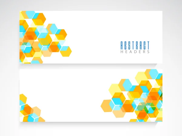 Webbplats header eller banner set. — Stock vektor