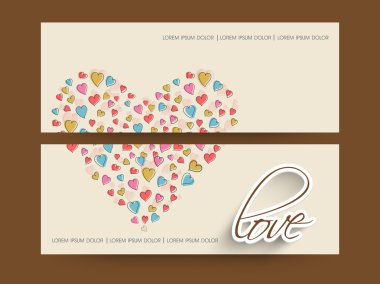 Web sitesi başlığı veya afiş kümesi.