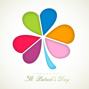 Happy St Patrick's günü kutlama için yonca yaprağı.