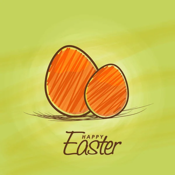 Creative eggs for Happy Easter celebration. — Stock Vector